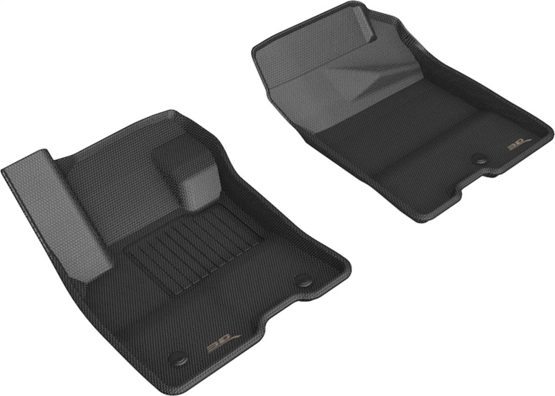 Ford Maverick Floor Mats - Front - 3D MAXpider - Kagu - Black - `22-`24 Ford Maverick Floor Mats - Front - 3D MAXpider - Kagu - Black - `22-`24